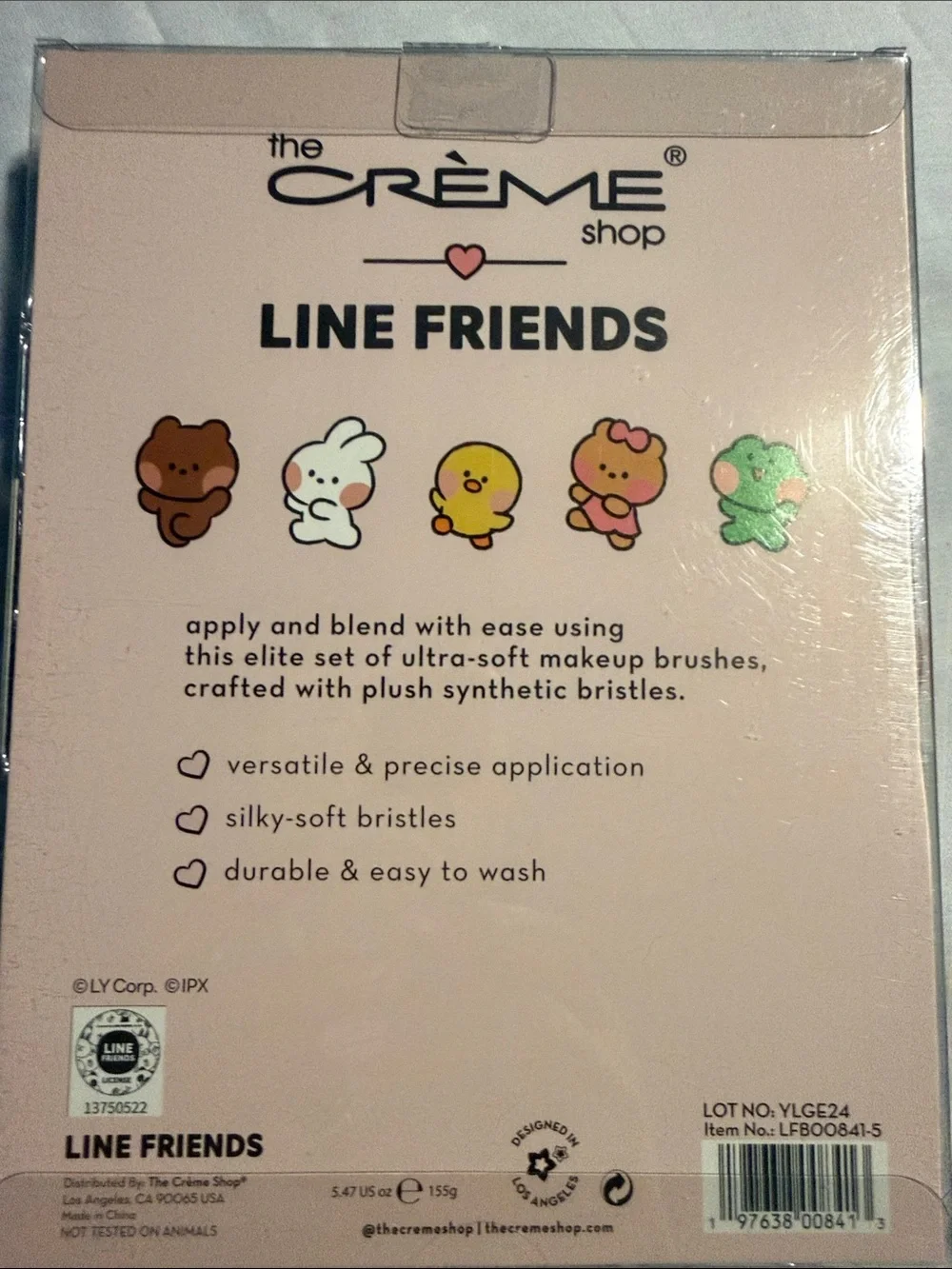 2/$25 The Crème Shop x LINE FRIENDS Best of Friends Brush Set - 🆕